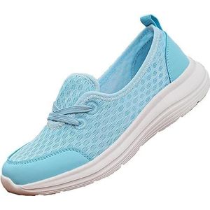 Dames zachte zool mesh comfort orthopedische schoenen, comfortabele wandelschoenen vrouwen boog ondersteuning, brede orthopedische schoenen voor vrouwen, lichtgewicht ademende antislip lage top casual