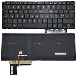 Nordic Frans FRA verlicht toetsenbord voor Asus voor ZenBook UX303 UX302 UX303L UX303LA UX303LB UX303LN UX303LNB PK131E4125S PK131E4127S(Nordic Light)