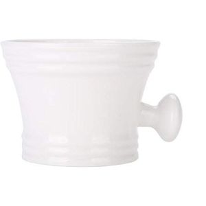 2 kleuren kunststof scheerzeep kom schuim scheerzeep crème scheerkom scheerapparaat reinigingsschuim gereedschap voor mannen (wit)