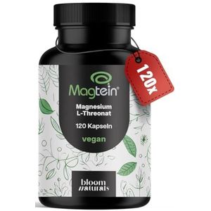 Magtein - Magnesium L-Threonate - 120 Capsules - Laboratoriumgetest - Veganistisch