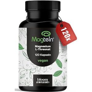 Magtein - Magnesium L-Threonate - 120 Capsules - Laboratoriumgetest - Veganistisch