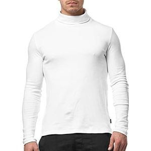 INDICODE Heren Eagon Shirt | Langarmshirt met col Offwhite XL