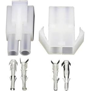 PCB-schroefklemmenblokconnector, 100 sets 2-pins/weg L6.2-2P connectorplug, mannelijk en vrouwelijk, luchtdockconnector, 6,2 mm spoed, elektrische connector(With Wing)