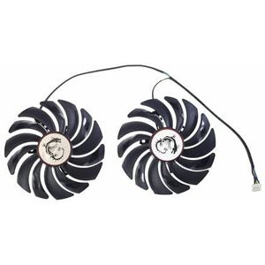 2 STUKS PLD10010B12HH DC12V 0.40A 4PIN VOOR MSI GTX1080Ti 1080 1070 1060 RX470 480 570 580GAMING Grafische kaartkoelerventilatoren PLD10010S(PLD10010B12HH)