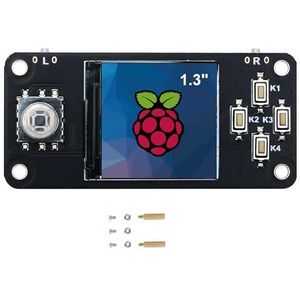 SEENGREAT 1,3 inch LCD-displaymodule, ingebouwde ST7789 driver, 240 × 240 IPS-scherm, 65K RGB Color SPI-interface, voor Raspberry Pi Zero/W/Zero WH/2B/3B/3B+/4B, joystick en zes knoppen