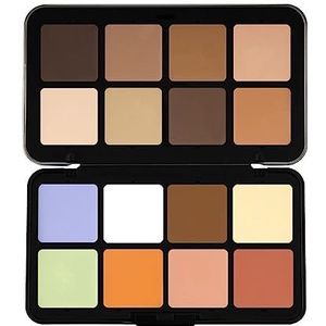 12 Colors Carla's Secret Concealer Palette, Cream Concealer Foundation Palette, Waterproof, Long-Wearing Full Coverage for Flawless Skin, Makeup Blush for All Skin Types (E)