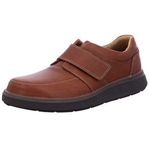 Clarks Un Abode Strap heren Instapschoen Instappers, Donker Tan Lea, 44 EU Breed