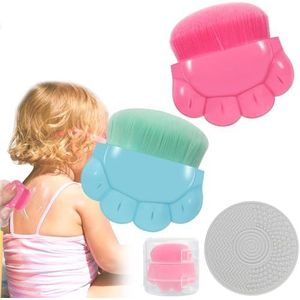 2 Pack Kids Zonnebrandcrème Applicator, Sunblock Buddy Borstel met Beschermhoes, Zonnebrandcrème Applicator Zonnebrandcrème Borstel Set met Borstel Reinigingspad