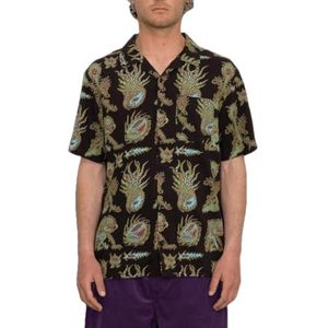 Volcom FA Tetsunori overhemd met korte mouwen voor heren, Zwart, L