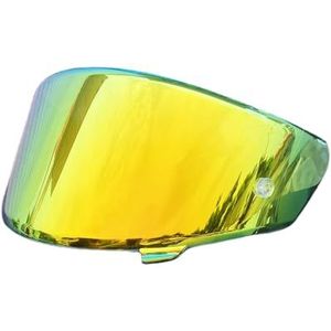 Motorhelm vizier lens, Helmvizier, NFR-helmschermen for KYT NX NXR Helmvizier Windscherm Zonnescherm Lens Capacete Moto-accessoires (zwart - alleen overdag)(Revo Deep Gold-day Use Only)