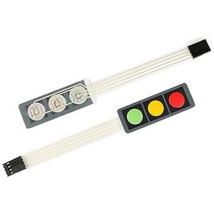 JAQVCTSC 10 stks 1 2 3 4 Sleutel Knop Membraan Schakelaar Array Toetsenbord Toetsenbord Bedieningspaneel Pad (3 toets