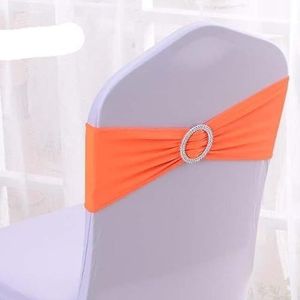 OIFAODAO, Stoel Sjerpen, 1 st Stretch Spandex Stoel Sjerp Bands Boog Knoop Met Gesp for Bruiloft Banket Hotel Kantoor Vergadering Decoraties Groothandel ，Stoelsjerpen
