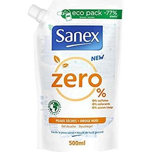 Zero - Navulverpakking - Douchegel - 500 ml - Voor Droge Huid