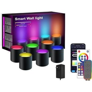 LED graffiti slimme muur muziek synchronisatie woondecoratie wifi symfonie veelkleurige wandlamp LED-licht (kleur: Tuya WIFI 6 pack, maat: EU)