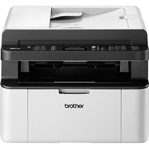 Brother MFC-1910W compact 4-in-1 monochroom monolaser multifunctioneel apparaat (afdrukken, scannen, kopiëren, faxen, 20 pagina's/min.) grijs/wit