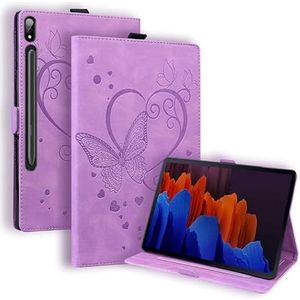 Tablet Case Geschikt for Samsung Galaxy Tab S9 Plus S7 Plus SM-T970 S7 FE S8 Plus 12.4 ""Tablet Case tab S8 S7 S9 11"" Case (Color : Purple, Size : For Tab S7 Plus 12.4"")
