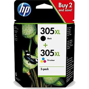 HP 6ZA94AE 305XL originele inktcartridges met hoog rendement, zwart/driekleurig
