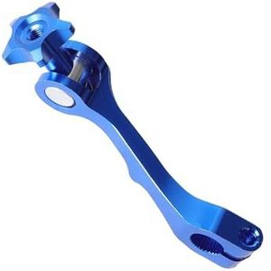 Motorfiets remhendels Motorfiets CNC tuimelaar achterrem verstelbare spanningshendel geschikt voor pit dirt bike geschikt voor ATV universeel Koppeling remhendel(Blue)