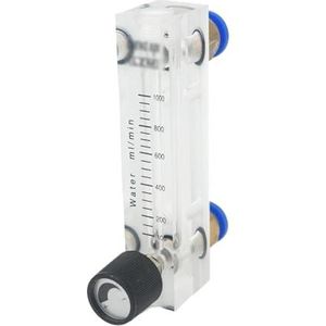 100-1000mL/min LZM-6T Panel Water Vloeibare Debietmeter Rotameter met Controleklep Push in Fit 10mm Buis