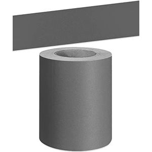 VisitRyl Behangrand zelfklevend PVC plint decoratieve rand zelfklevend thuis rand keuken behangrand zelfklevend voor badkamer woonkamer donkergrijs gematteerd 5 cm x 500 cm