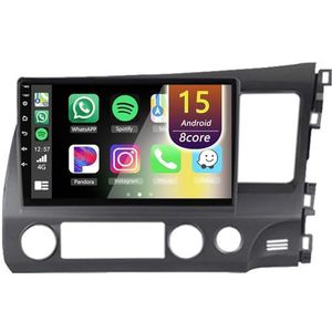Android Radio voor Honda Civic 2006-2011, 10.1 inch Touchscreen Autoradio met Wireless CarPlay Android Auto Bluetooth WIFI(RHD,4Core(1+32GB))