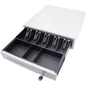 YTBHSHXZ, Cash Organizer Geldopslagbox Commerciële kassa Elektronisch POS-systeem Kassa(Bianco)
