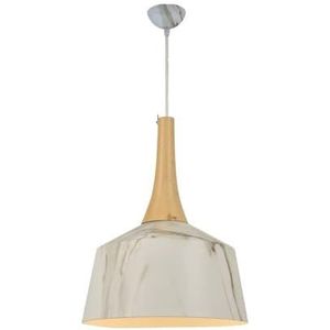 TONFON Verstelbare E27 hanglamp Houten industriële kroonluchter Metaal Scandinavische stijl Hanglamp for keukeneiland Woonkamer Slaapkamer Nachtkastje Eetkamer Hal Hal Plafondlamp(Color:Brown)