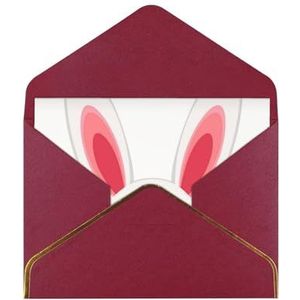 Schattig konijntje elegante parelpapier wenskaart - voor individuen vieren speciale gelegenheden, kantoor collega's, familie en vrienden uitwisselen groeten