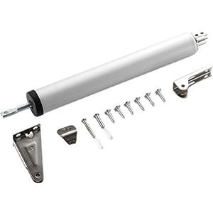 Automatische deursluiters, Pneumatische bufferdeursluiter Automatische deursluitinrichting for residentiële en lichte commerciële deuren Aluminiumlegering(Silver)