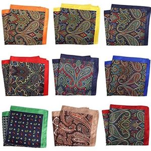 Mannen en vrouwen zak vierkanten, Handdoek met veelkleurig patroon, accessoires for op de borst zak for heren, for