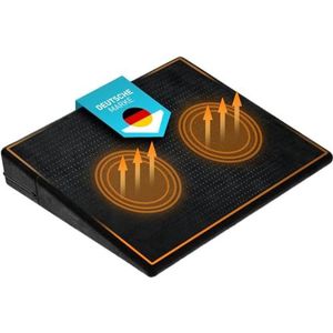 FLIPLINE Wigkussen Stoel met Ademende Anti-Slip Fluwelen Hoes [Optimale Hardheid] Wigkussen voor Auto Bureaustoel Thuiskantoor - Wigkussen Stoel Wigkussen Zitkussens