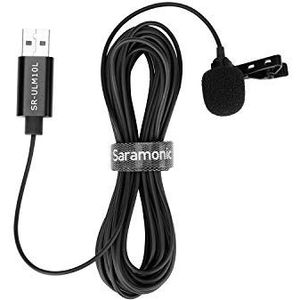 Saramonic USB lavalier microfoon voor pc, 6 m USB-A laptop desktop computer opsteekmicrofoon