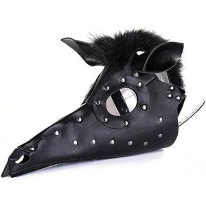 yeeplant Paardenmasker voor Halloween, uniseks, enge gothic, punk, cosplay, accessoire, decoratief carnavalsmasker