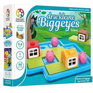 Drie Kleine Biggetjes Deluxe - Puzzelspel voor kinderen van 3-6 jaar - 48 opdrachten - Nederlands