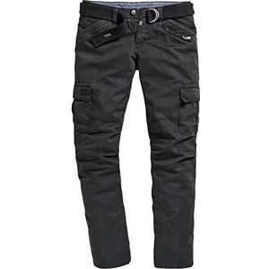 Timezone Benitotz Cargo Pants INCL. Riem broek, zwart (999), 34W x 32L heren, zwart (999), 34W / 32L