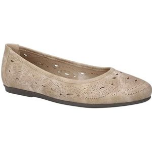 Easy Street Jackie Ballet Platte Dames Naturel, 4 UK, natuurlijk, 4 UK X-Wide