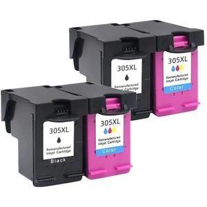 XGdEKA Vervangende inktcartridge compatibel met 305 XL 305 305XL 305XL compatibel met DeskJet 2710 2720 4110 4120 4130 (2 set)