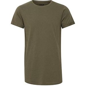 !Solid Shirt 'LONGO'  groen / zwart / wit