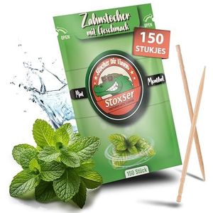 Stoxser Tandstokers met smaak, mint/menthol, smaakrevolutie, geen kauwgom, ondersteunt tandpasta, tandsteenverwijderaar, tandzijde, suikervrij