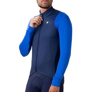 Alé Cycling Heren Solid Fondo 2.0 shirt met lange mouwen, marineblauw, XXL