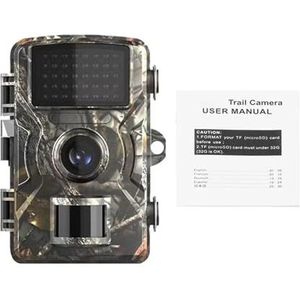 128GB Jacht Trail Camera Wildlife Nachtzicht Bewegingsgeactiveerde Outdoor Boscamera Trigger Scouting Nauwkeurige Opname Heldere Beelden(Camera)