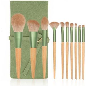 MQPALZKD 10 Stuks Qingluo Make-up Kwastenset, Compleet Met Losse Poederkwast, Beautytools En Universele Kwasten