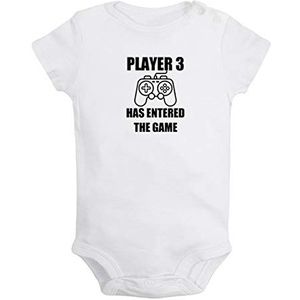 iDzn Babies Player 3 Has Entered The Game Grappige rompertjes, pasgeboren baby body's, 0-24 Maanden Baby jumpsuits, Nieuwigheid outfits uit één stuk voor kinderen Peuter