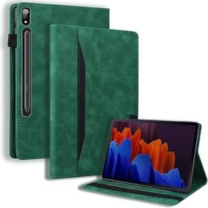 Tablet Case Geschikt for Samsung Galaxy Tab S9 Plus S7 Plus SM-T970 S7 FE S8 Plus 12.4 ""Tablet Case tab S8 S7 S9 11"" Case (Color : Green, Size : For Tab S7 FE 12.4"")