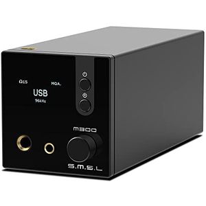SMSL M300SE(Opgewaardeerd),2*CS43131 Chip MQA Audio Decoder,Oorversterker,Derde Generatie XMOS,5 PCM Filters,PCM768kHz/32bit DSD256, DOP64,Echt Gebalanceerde Uitgang XLR,THD+N -117dB