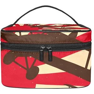 Kamikaze make-up organizer tas, reismake-up tas organizer case draagbare cosmetische tas voor vrouwen en meisjes toiletartikelen, Meerkleurig, 22.5x15x13.8cm/8.9x5.9x5.4in
