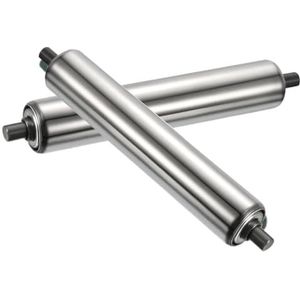 VAYEODEYU Transportbandrol, Niet-aangedreven transportrollen, verpakking van 2, diameter 1,5 en 2 inch, lengtes 100-950 mm(Dia 38mm(1.5""),L 450 mm(17.7""))