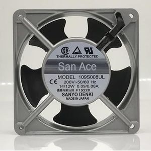 For SANYO 109S008UL 200V 14/12W 12CM 12038 AC Cabinet Power Cooling Fan