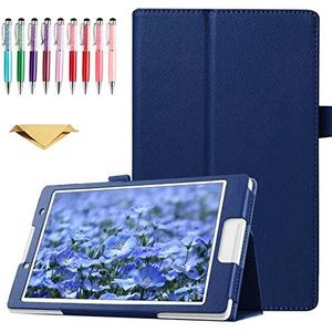 QYiD Case voor Galaxy Tab E Lite 7.0"", Slim Folding PU with Auto Sleep/Wake Feature for Samsung Galaxy Tab E Lite 7.0 / Galaxy Tab 3 Lite 7.0 SM-T110 / SM-T111 / SM-T113 / SM-T116, Blauw