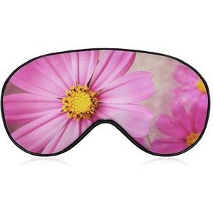 Bloemenmasker, zijslaapmasker, licht, blinddoek, slaapmasker, neuskussen en elastische band, voor kinderen, dames en heren